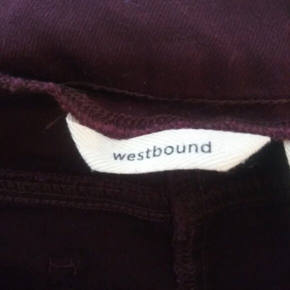 Westbound women's size 12 Short maroon or wine color pull up pants - Picture 10 of 13